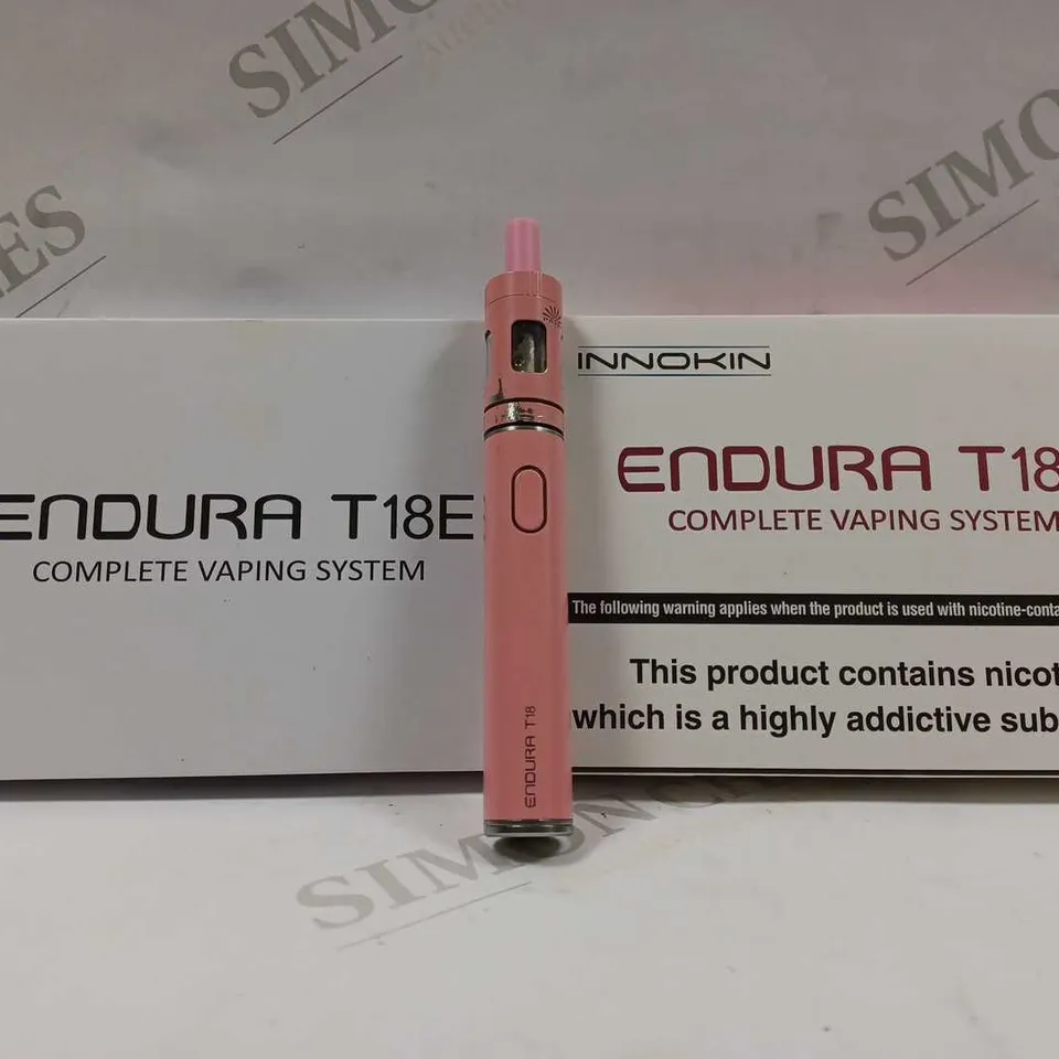 2 INNOKIN ENDURA T18E VAP E PEN STARTER KIT 1000MAH IN PINK