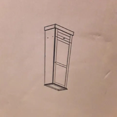 BOXED 1 DOOR WARDROBE (2 BOXES)