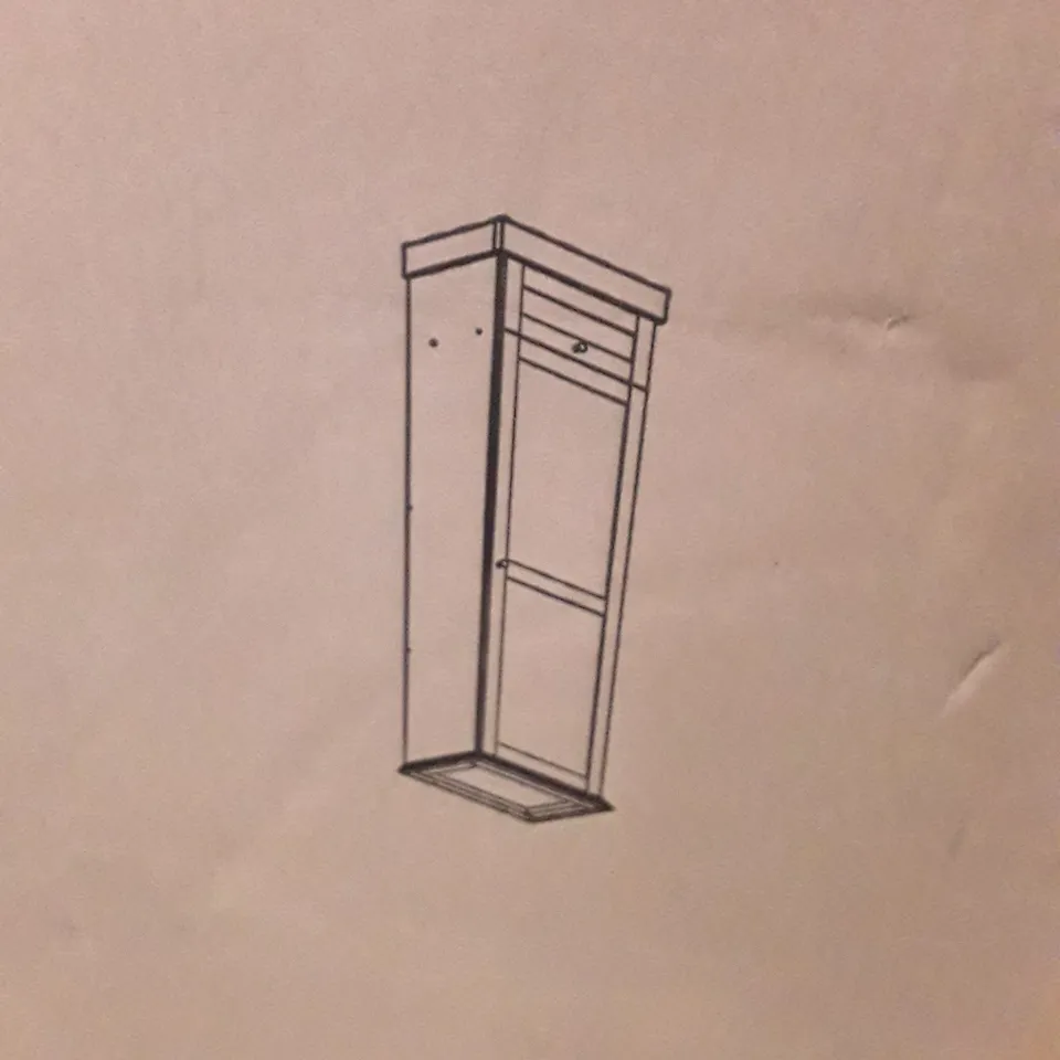 BOXED 1 DOOR WARDROBE (2 BOXES)