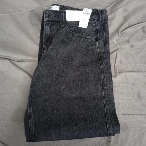 HOLLISTER BAGGY LOW-RISE JEANS – DARK DENIM, UK 10 (US W28)