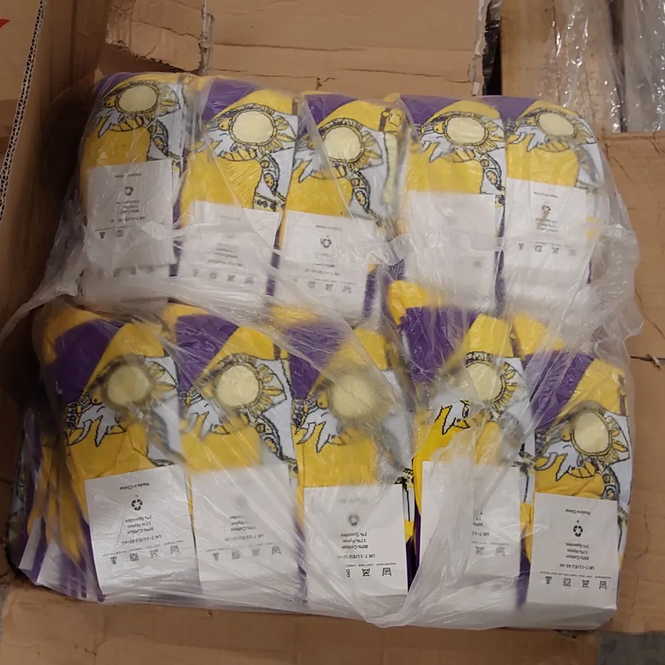 BOX OF BRAND NEW BIER CO 'BAU INDIA' SOCKS // APPROXIMATELY 360 PAIRS (1 BOX)