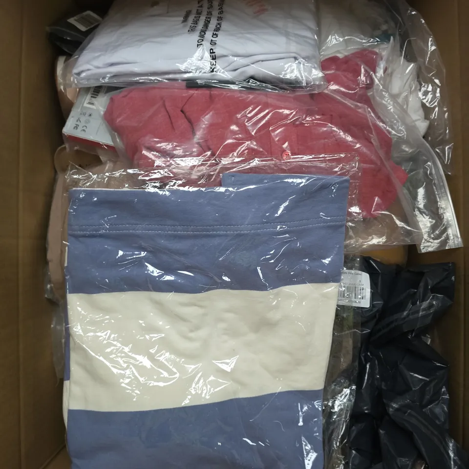 APPROXIMATELY 25 ASSORTED WOMENS CLOTHING PRODUCTS IN VARIOUS STYLES & SIZES