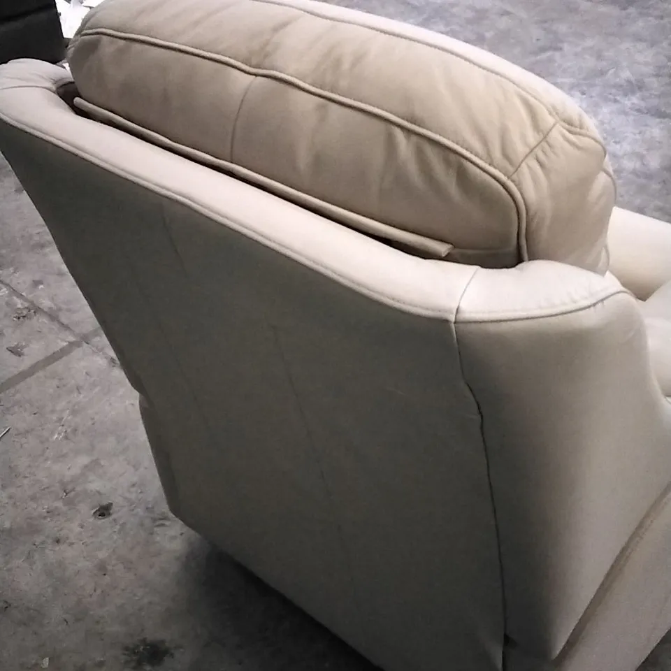 QUALITY BRITISH DESIGNED & MANUFACTURED G PLAN GREENWICH MANUAL RECLINER ARMCHAIR CAMBRIDGE PLASTER LEATHER