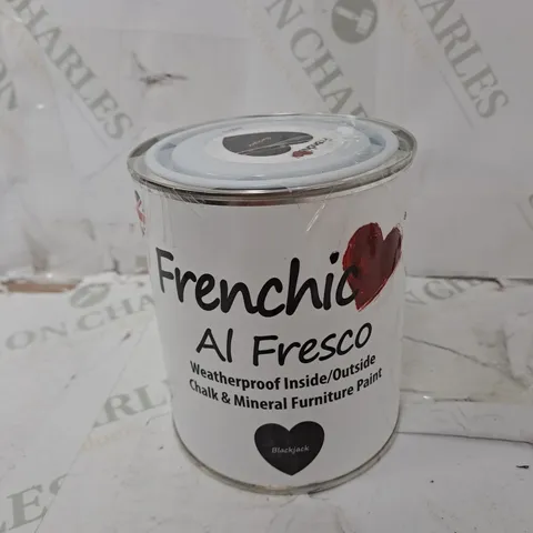 FRENCHIC AL FRESCO CHALK AND MINERAL FURNITURE PAINT 750 ML - BLACKJACK - COLLECTION ONLY