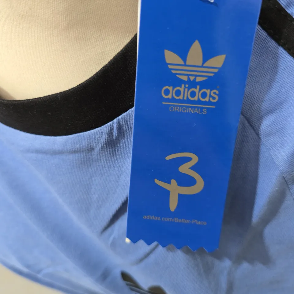 ADIDAS ORIGINALS T-SHIRT - LIGHT BLUE, UK M (US M)