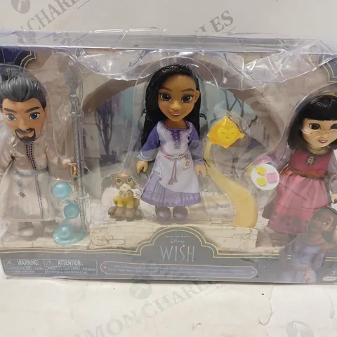 BOXED DISNEY WISH PETITE GIFT SET INCLUDING ASHA, DAHLIA AND MAGNIFICO SET