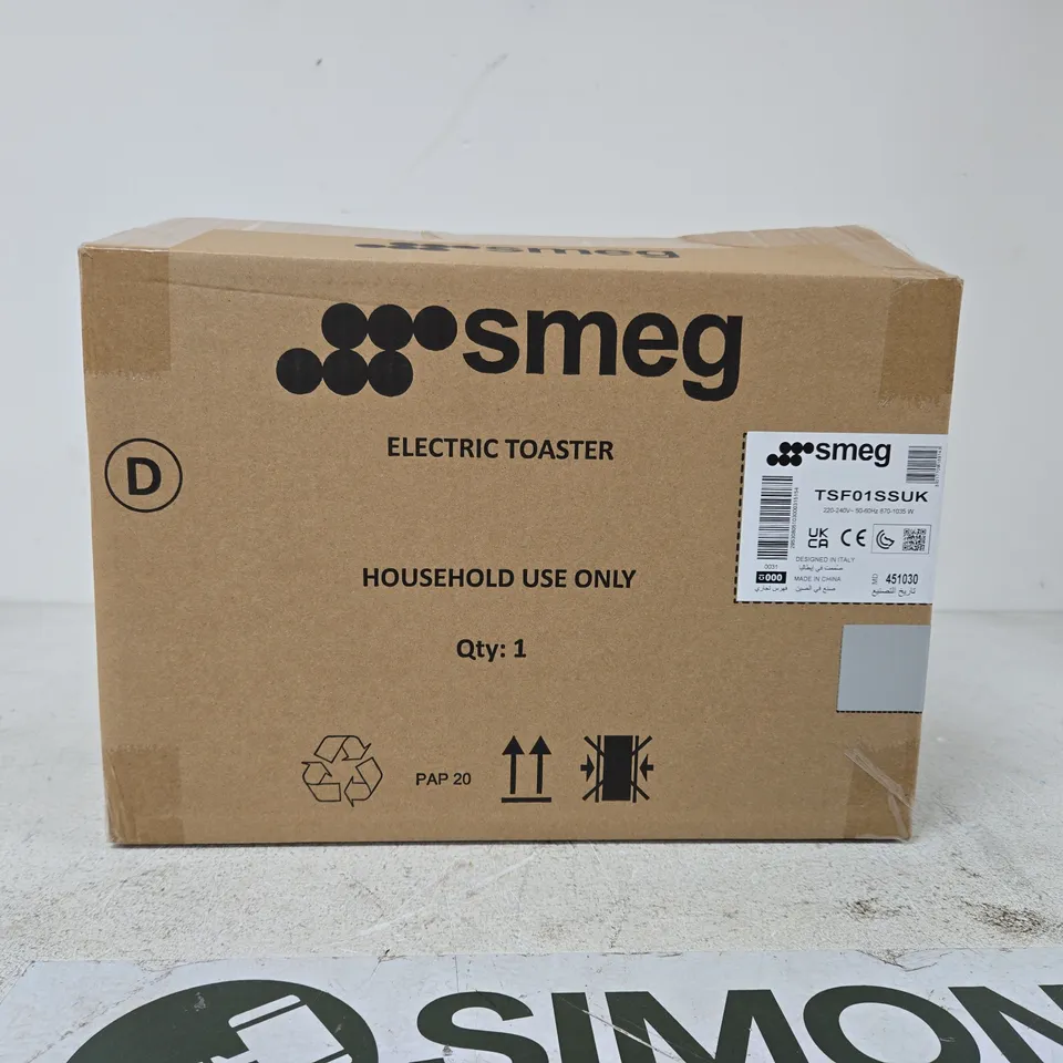 SMEG 2-SLOT TOASTER – CHROME, HOUSEHOLD USE