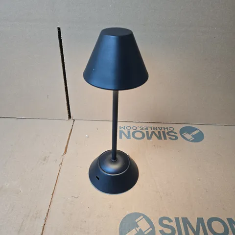 MATT BLACK USB LED TOUCH TABLE LAMP 