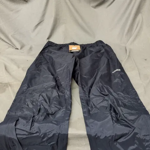 ALPKIT CLOUDBURST WOMEN'S WATERPROOF TROUSERS - UK 12, BLACK