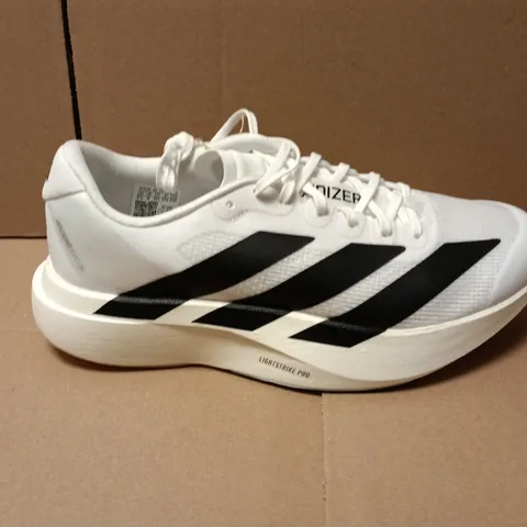UNBOXED PAIR OF ADIDAS ADIZERO EVO SL W TRAINERS IN WHITE - UK 6