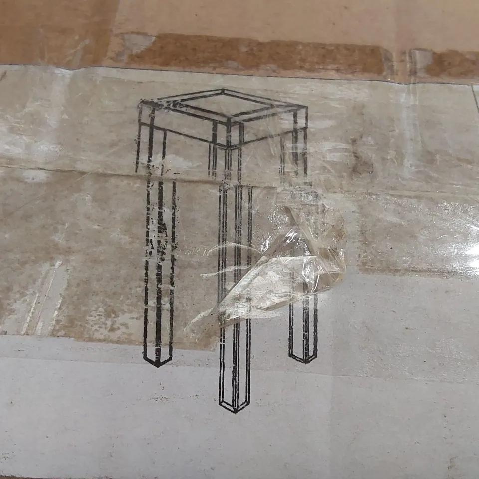 BOXED PEDESTAL TABLE 30X30X76CM