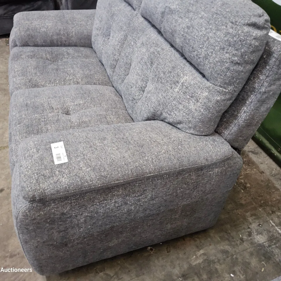 QUALITY ITALIAN DESIGNER ERIBA TWO SEATER SOFA/LOVESEAT GREY FABRIC