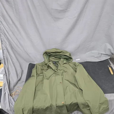 CENTIGRADE OLIVE GREEN HOODED PARKA JACKET – UK 2XL (US 1X, DE XL, IT 2XL)