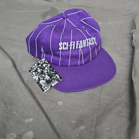 BANKRUPT FAST STRIPE HAT - PURPLE (SCI-FI FANTASY DESIGN)