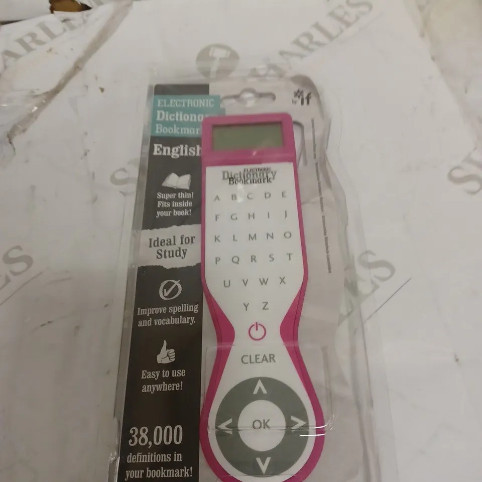 IF ELECTRONIC DICTIONARY BOOKMARK - ENGLISH, PINK