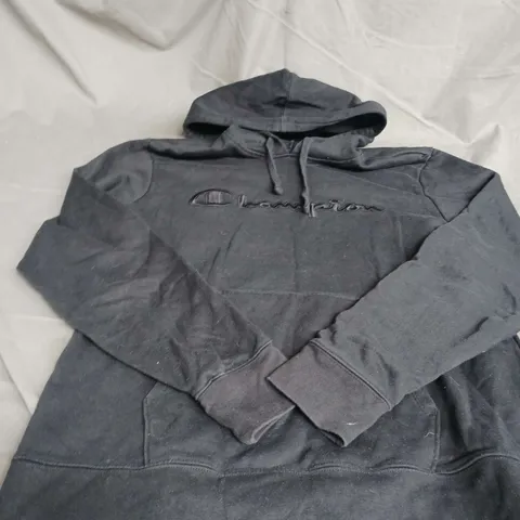 CHAMPION BLACK HOODIE SIZE L