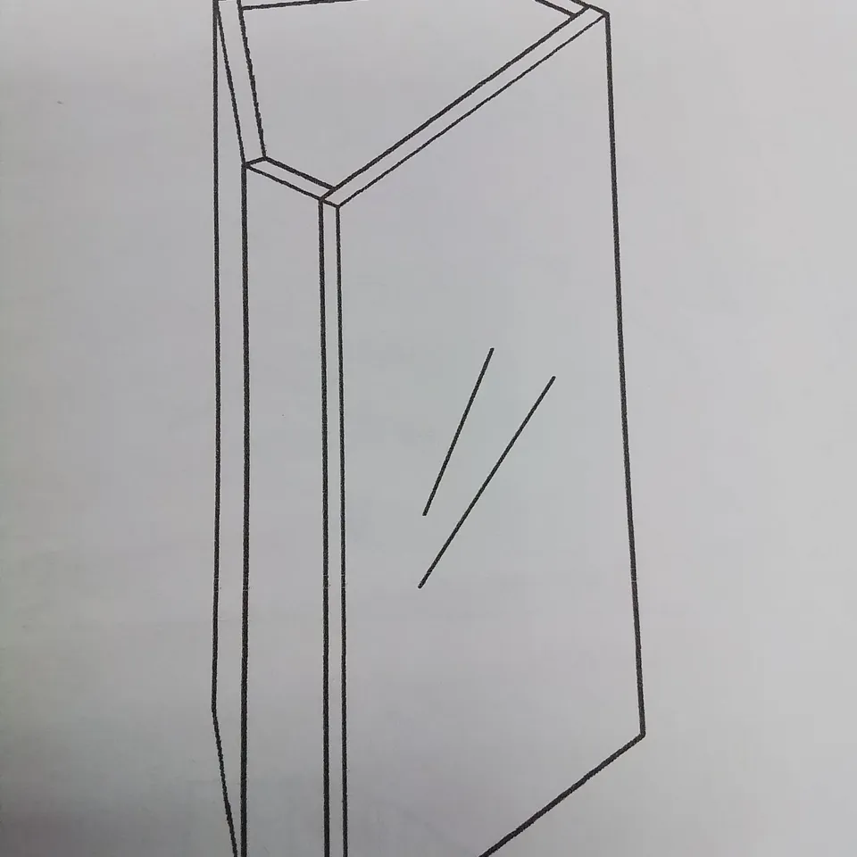 BOXED UNBRANDED BATHROOM CORNER STORAGE CUPBOARD IN WHITE