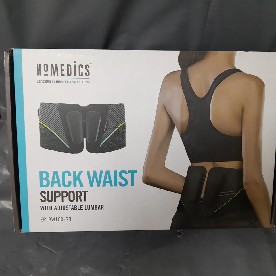 BOXED AND SEALED HOMEDICS BACK WAIST SUPPORT