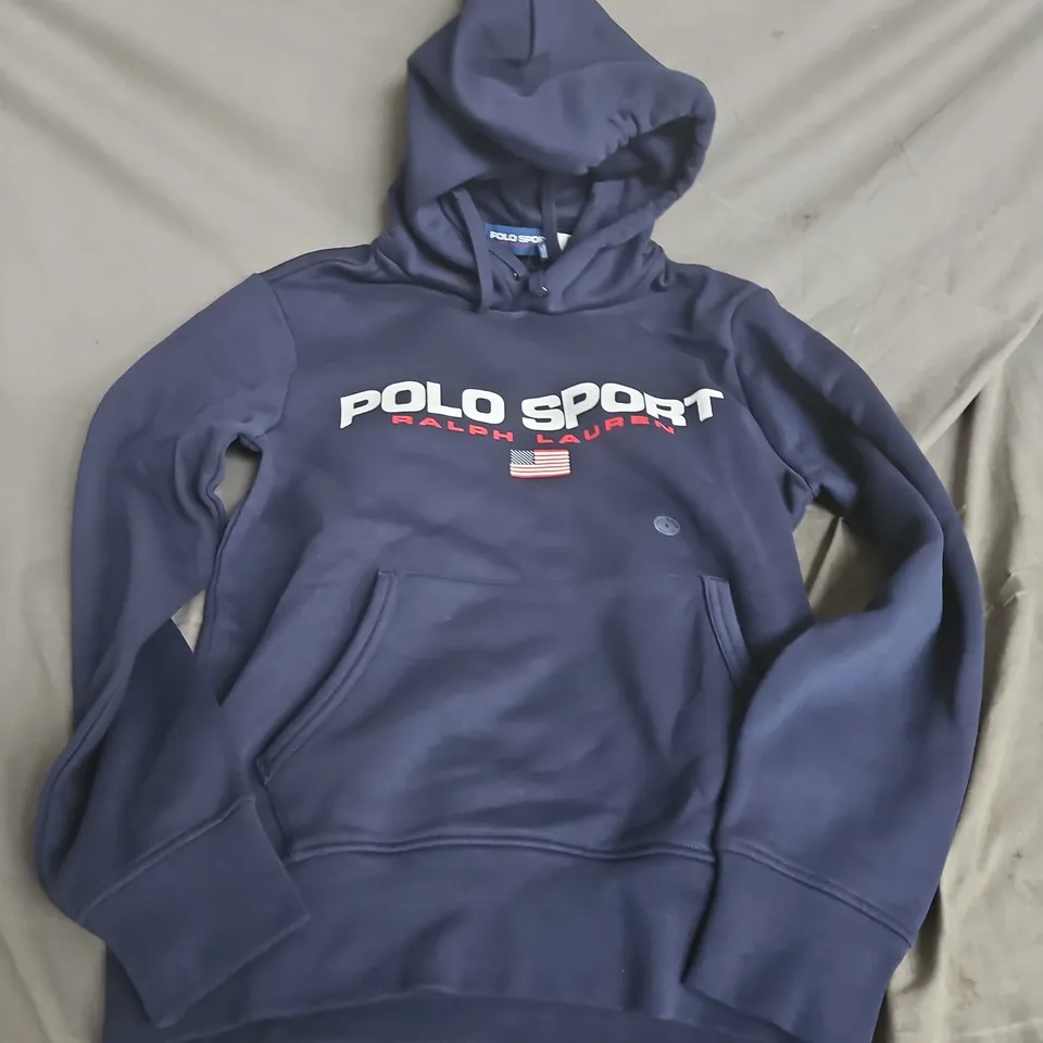POLO SPORT RALPH LAUREN HOODIE – NAVY, FRONT LOGO - SMALL