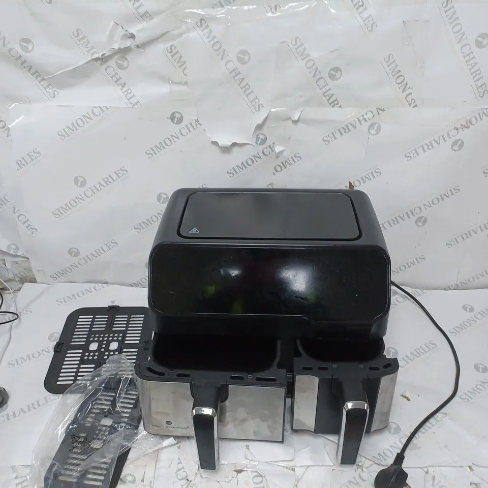 BOXED COOK'S ESSENTIALS 7.7L DUAL AIR FRYER 