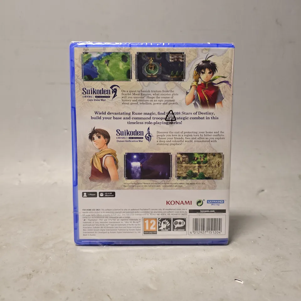 SEALED PLAYSTATION 5 SUIKODEN DAY ONE EDITION 