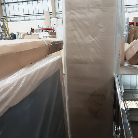 WRAPPED 5 FT BASE IN LIGHT VELVET GREY , 2 PARTS