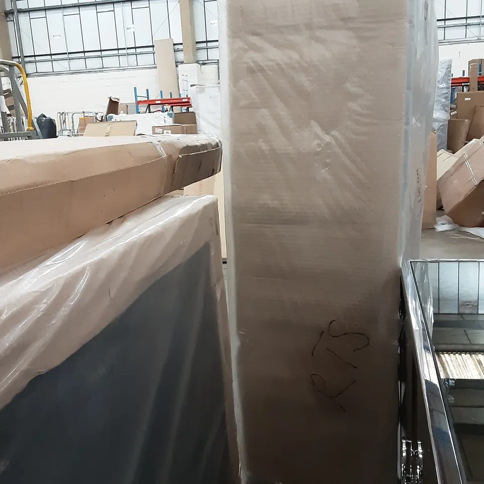 WRAPPED 5 FT BASE IN LIGHT VELVET GREY , 2 PARTS