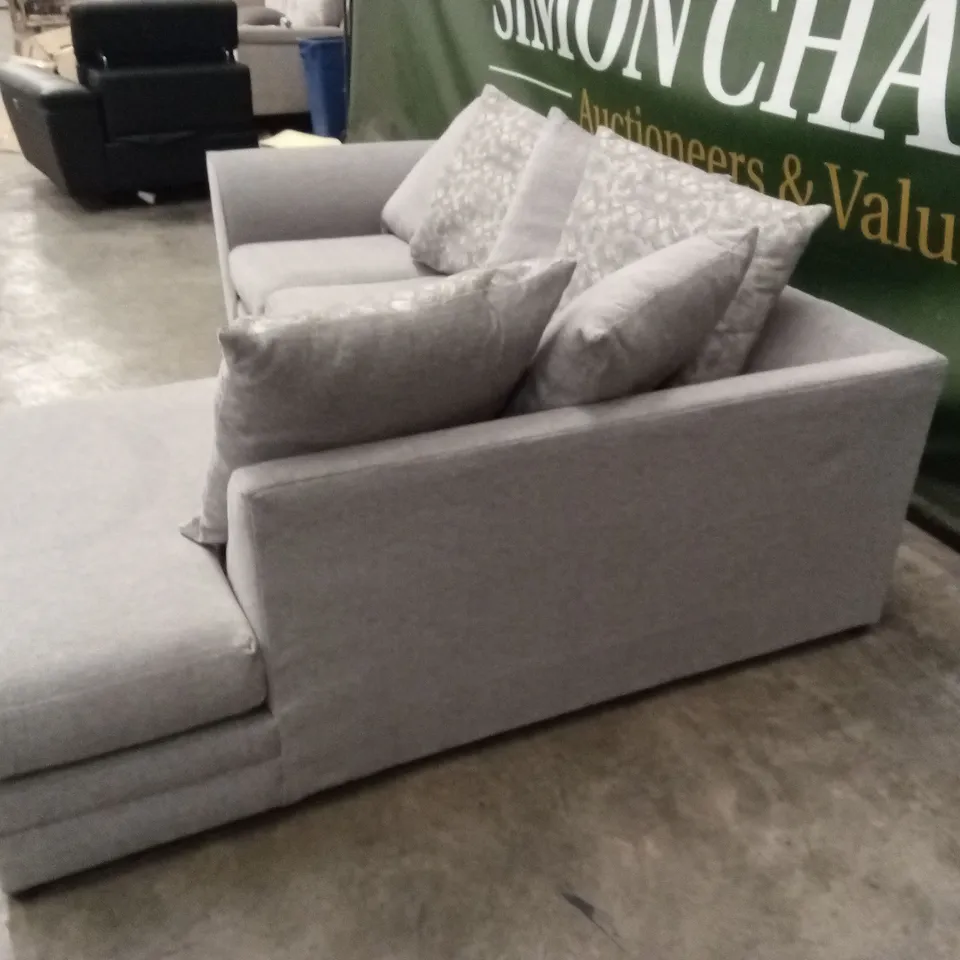 ELLARIA MISSY 3 SEATER CORNER SOFA - GREY RRP £709.99