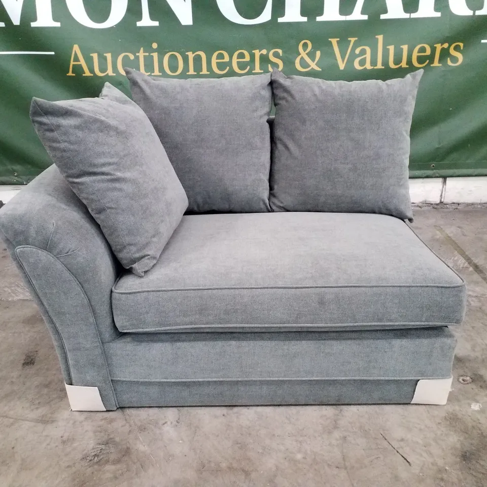 QUALITY DESIGNER LHF SOFA SECTION - GREY FABRIC