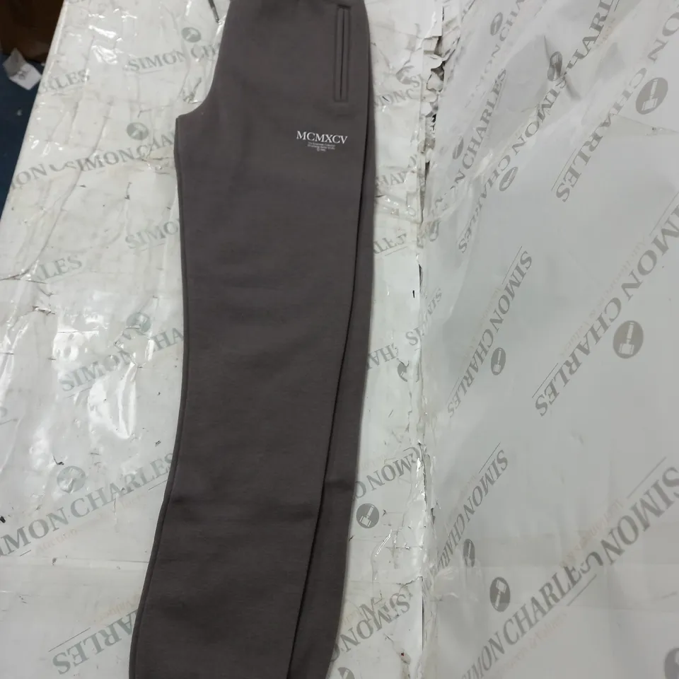 MCMXVC GREY FLEECE JOGGERS SIZE 10-12 