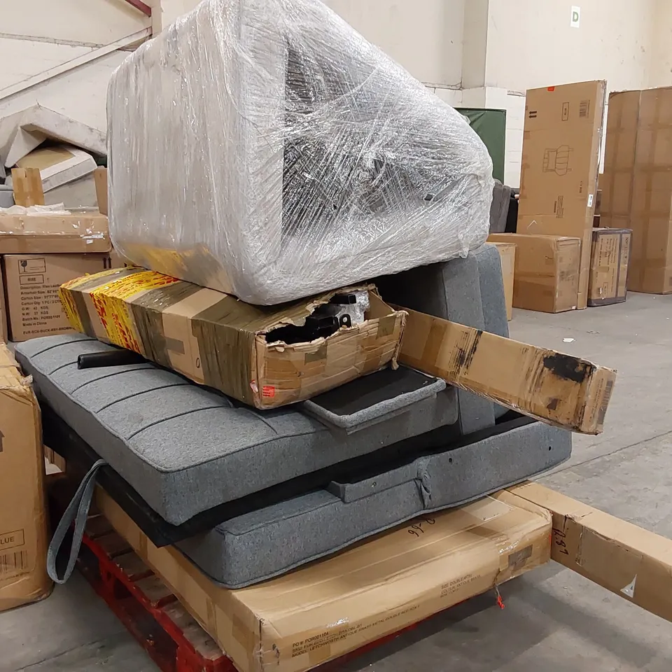 PALLET OF ASSORTED FURNITURE PARTS 