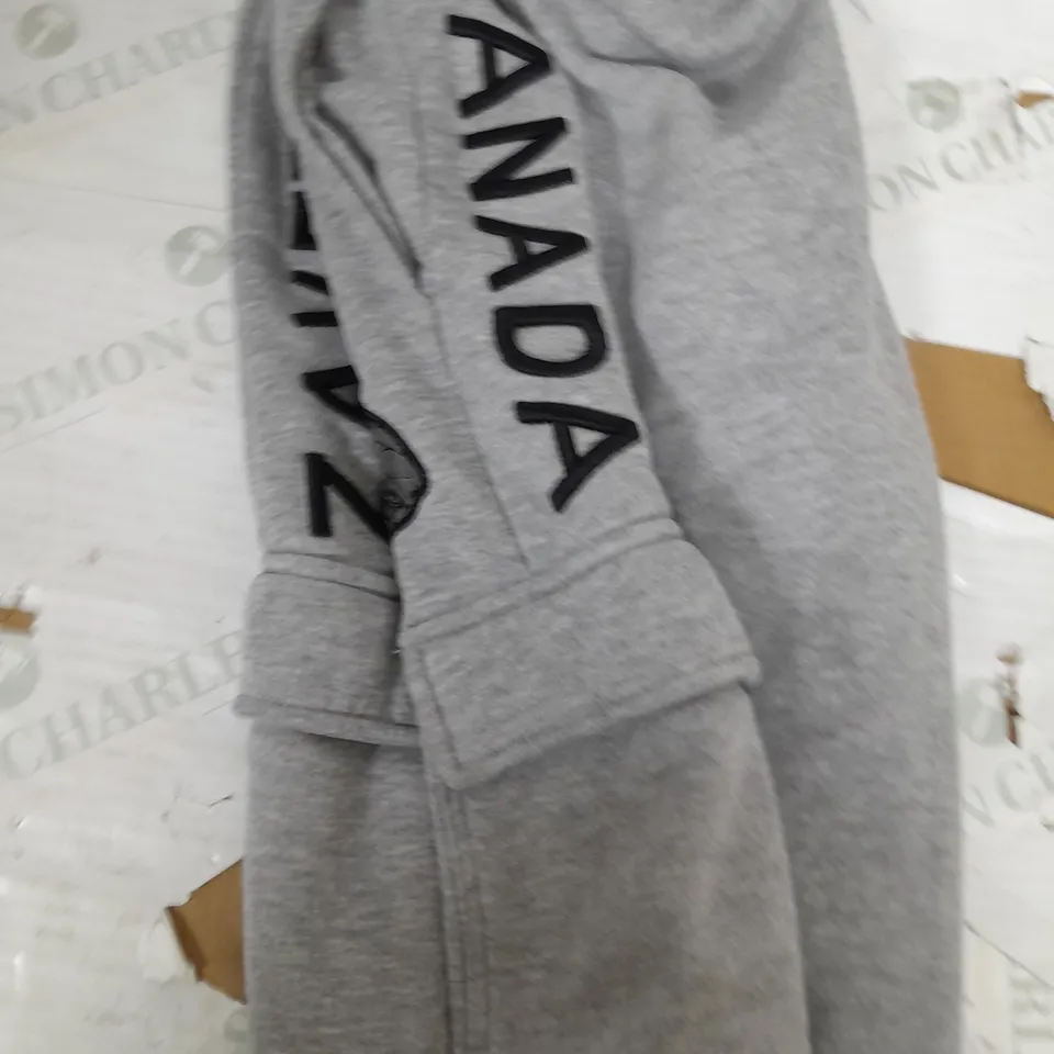 ZAVETTI CANADA GREY TRACKSUIT PANTS - SIZE SMALL