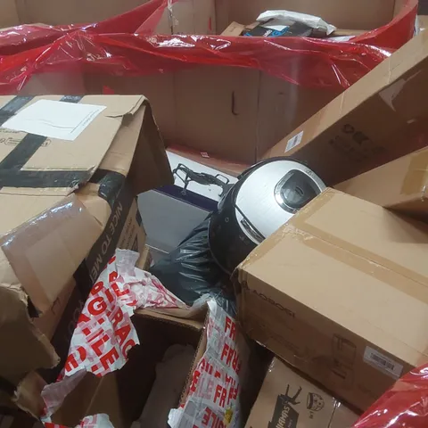 PALLET CONTAINING A VERY LARGE QUANTITY OF ASSORTED ITEMS INCLUDING: SLOW JUICER, RICE COOKER, BEDSIDE COMMODE ECT