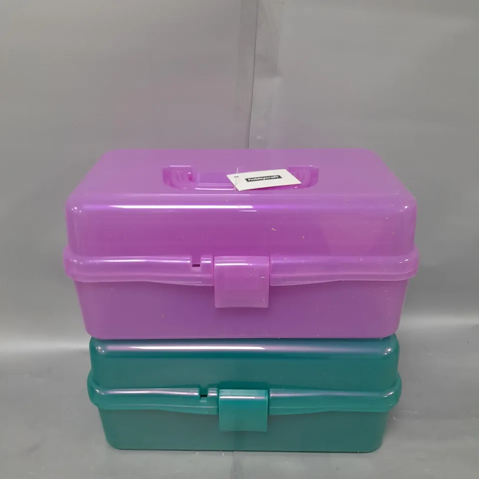 SET OF 2 HOBBYCRAFT STORAGE BOXES