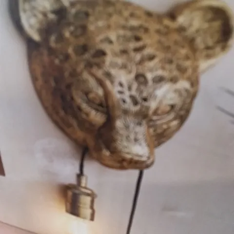 BOXED KINDRA LEOPARD WALL LAMP 