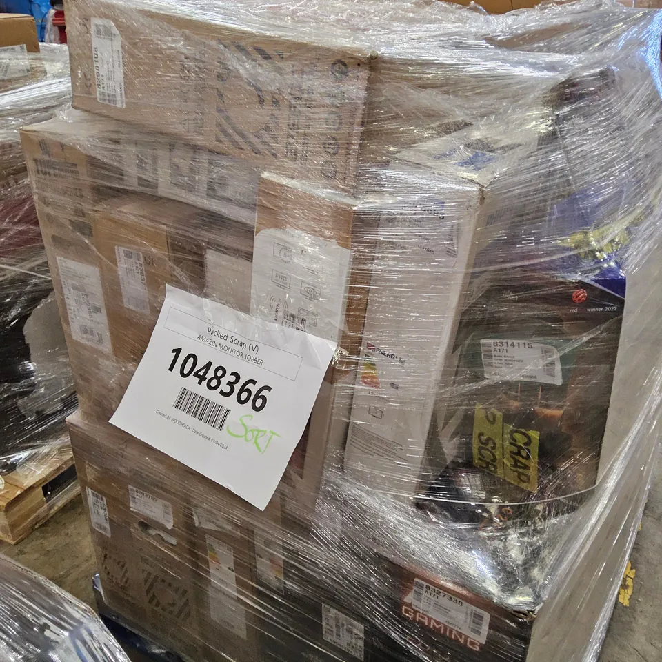 PALLET OF APPROXIMATELY 22 UNPROCESSED RAW RETURN MONITORS TO INCLUDE;