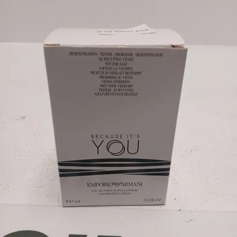 BOXED BECAUSE IT'S YOU EMPORIO ARMANI EAU DE PARFUM 100ML