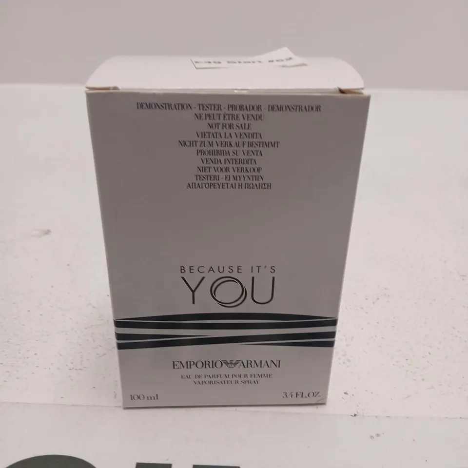 BOXED BECAUSE IT'S YOU EMPORIO ARMANI EAU DE PARFUM 100ML
