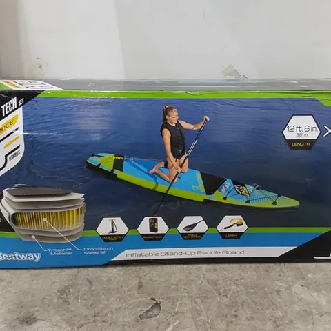 BOXED HYDRO-FORCE AQUA EXCURSION TECH SET INFLATABLE STAND UP PADDLE BOARD (1 BOX)