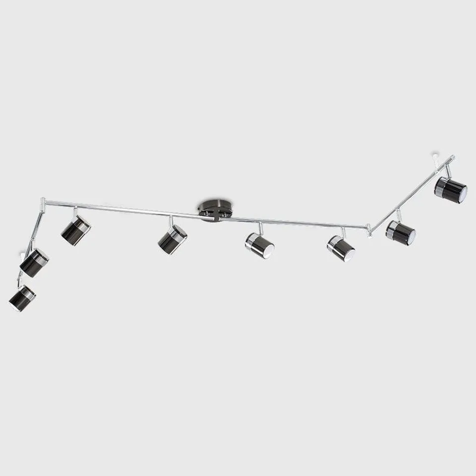 BOXED LACEY 8 LIGHT TRACK KIT- BLACK CHROME