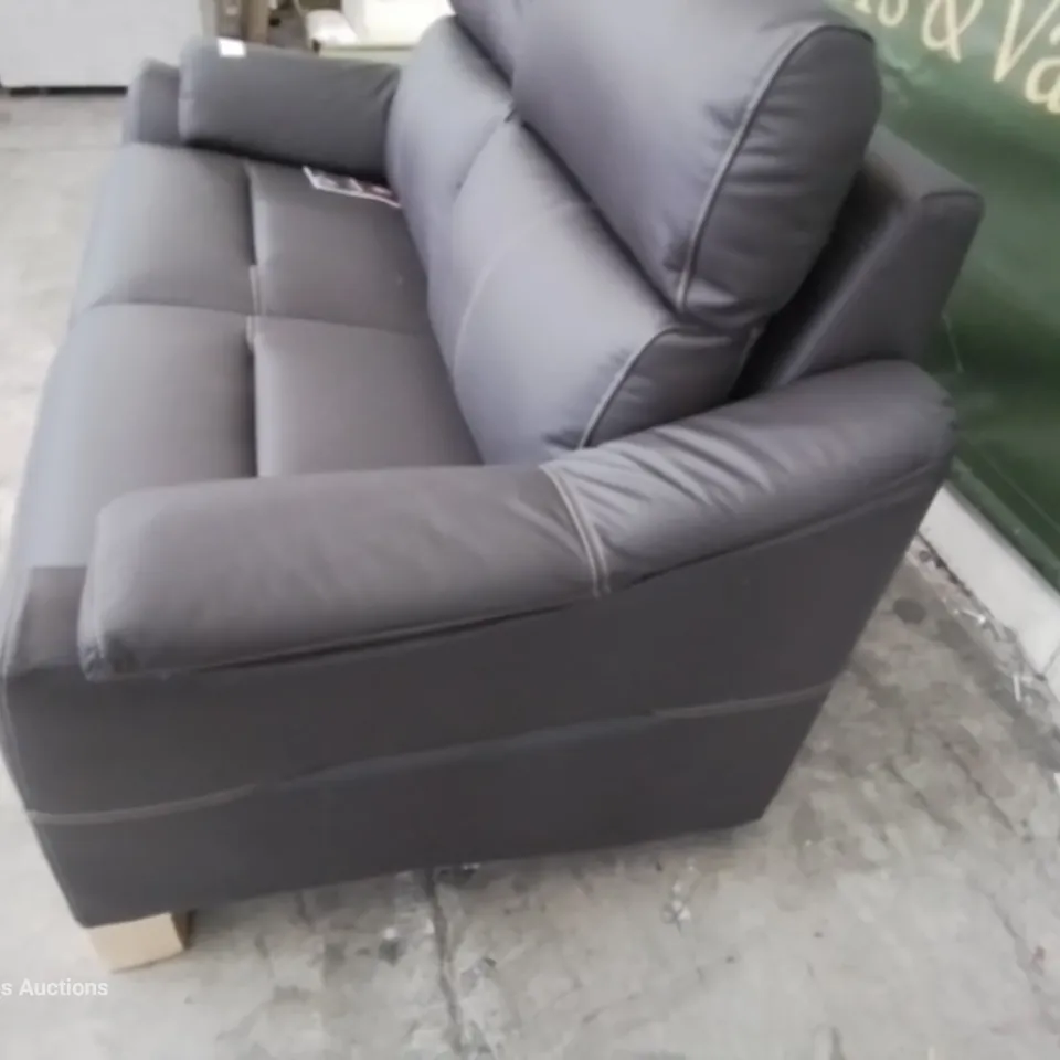QUALITY BRITISH DESIGNER & MANUFACTURED G PLAN HURST TWO SEATER SOFA CAMBRIDGE BUFFALO LEATHER