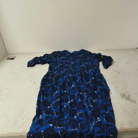 SEASALT CORNWALL WOMEN'S BLUE PRINT DRESS – UK 16