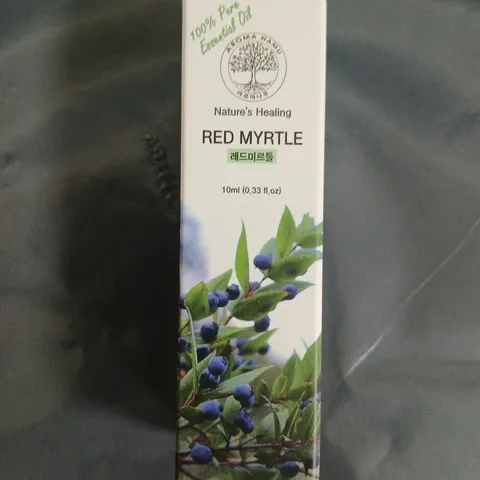 APPROXIMATELY 25 PCS AROMA NAMU RED MYRTLE ESSENTIAL OIL – 10ML, 100% ORGANIC (MYRTUS COMMUNIS)