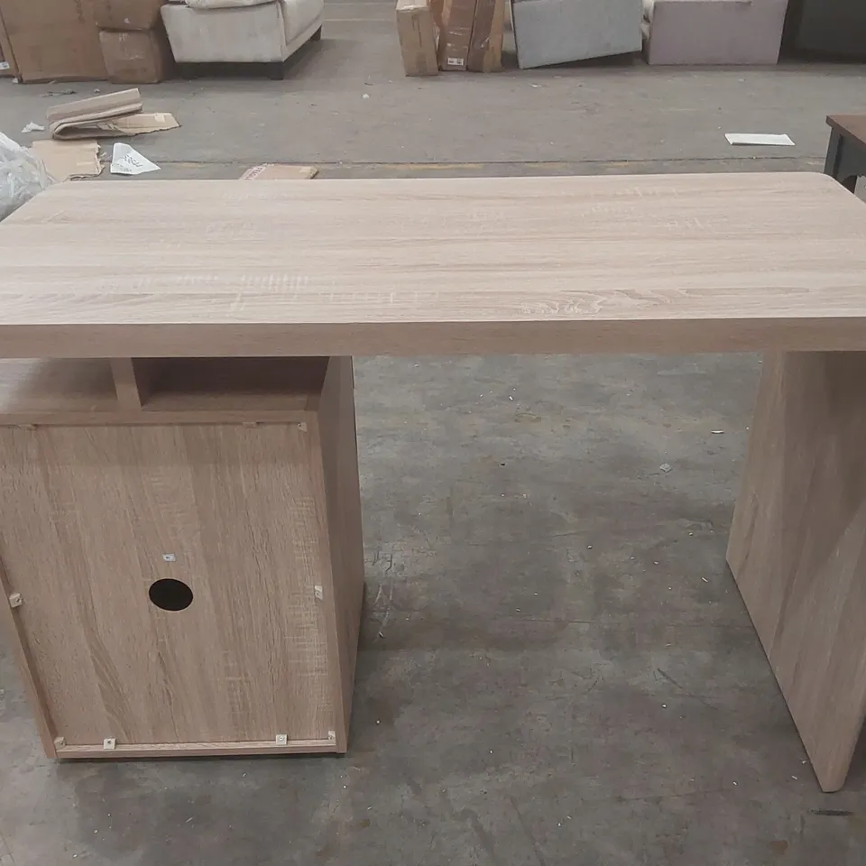 DESIGNER WOODEN DESK WITH STORAGE