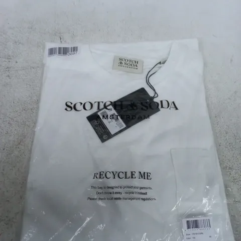 SCOTCH & SODA WHITE T‑SHIRT – XL