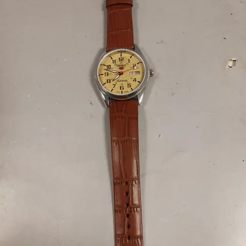 SEIKO MENS 5 AUTOMATIC ANALOGUE WATCH