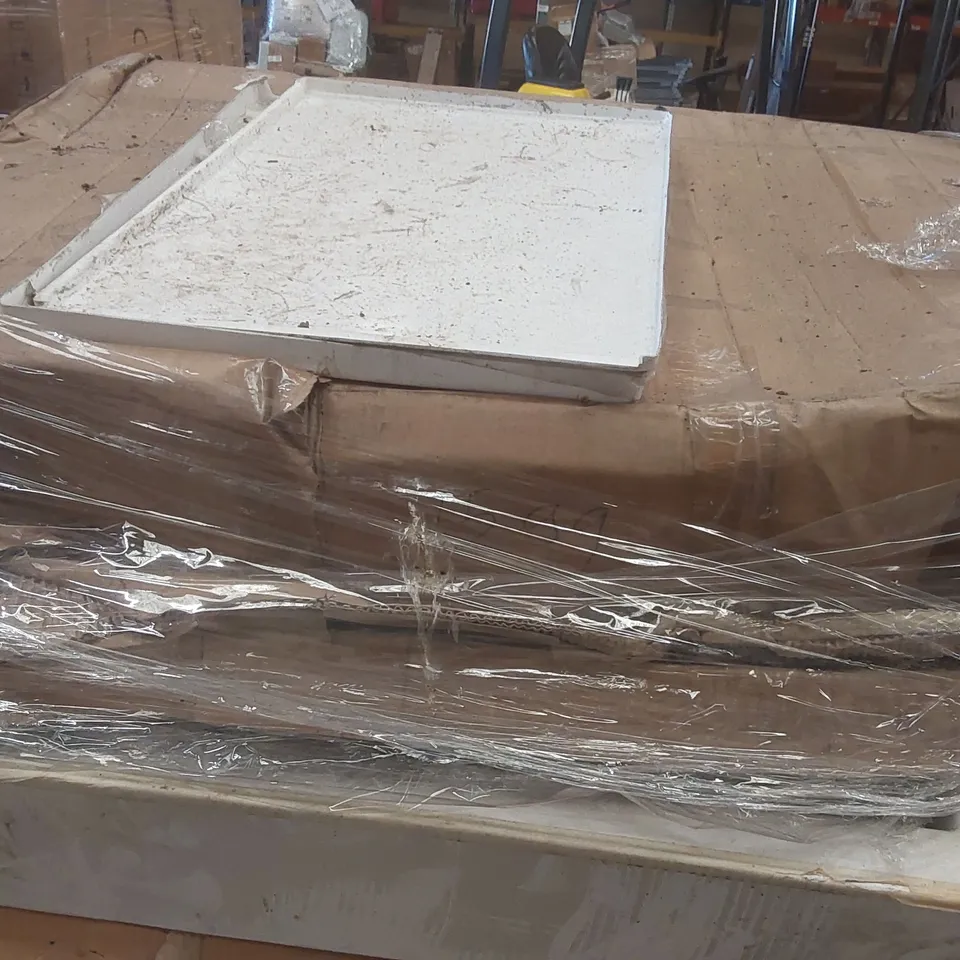 PALLET CONTAINING A VERY LARGE QUANTITY OF ASSORTED BATHROOM SHOWER ENCLOSURE PARTS ECT