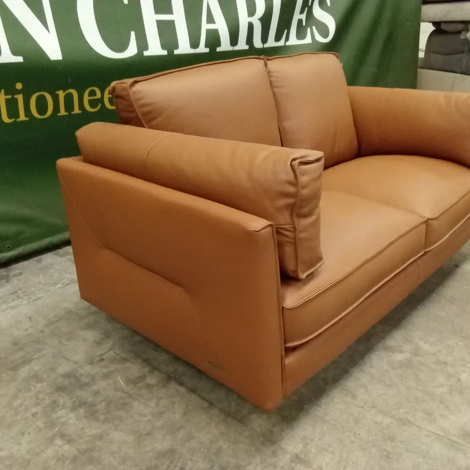 SASHA 2 SEATER LEATHER/FAUX LEATHER SOFA RRP £999