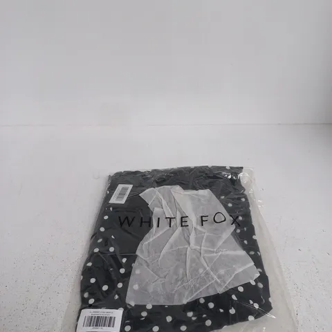 WHITE FOX ALL DRESSED UP MINI DRESS BLACK/WHITE POLKA DOT XL