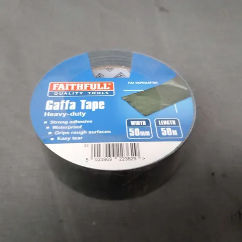 APPROXIMATELY 12 ROLLS OF FAITHFULL GAFFA TAPE HEAVY DUTY 50MM WIDTH 50M LENGTH